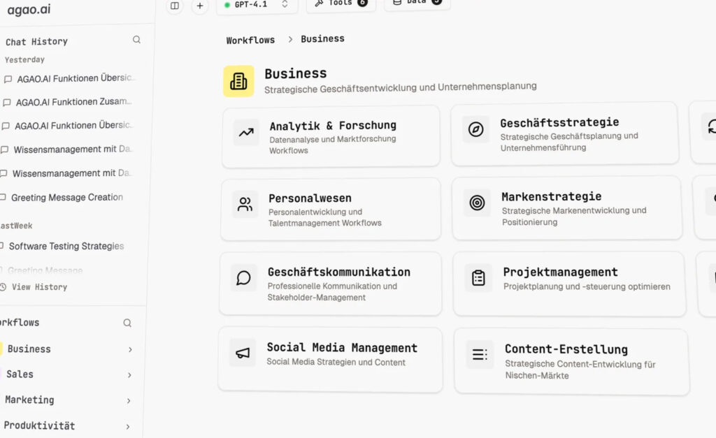 AI Platform agao.ai 6 agao workflow folders 1536x940 1