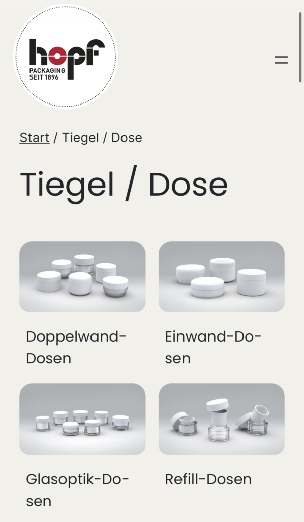 Tiegel Dose – Hopf Packaging GmbH