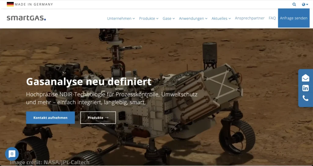smartgas.eu landingpage 