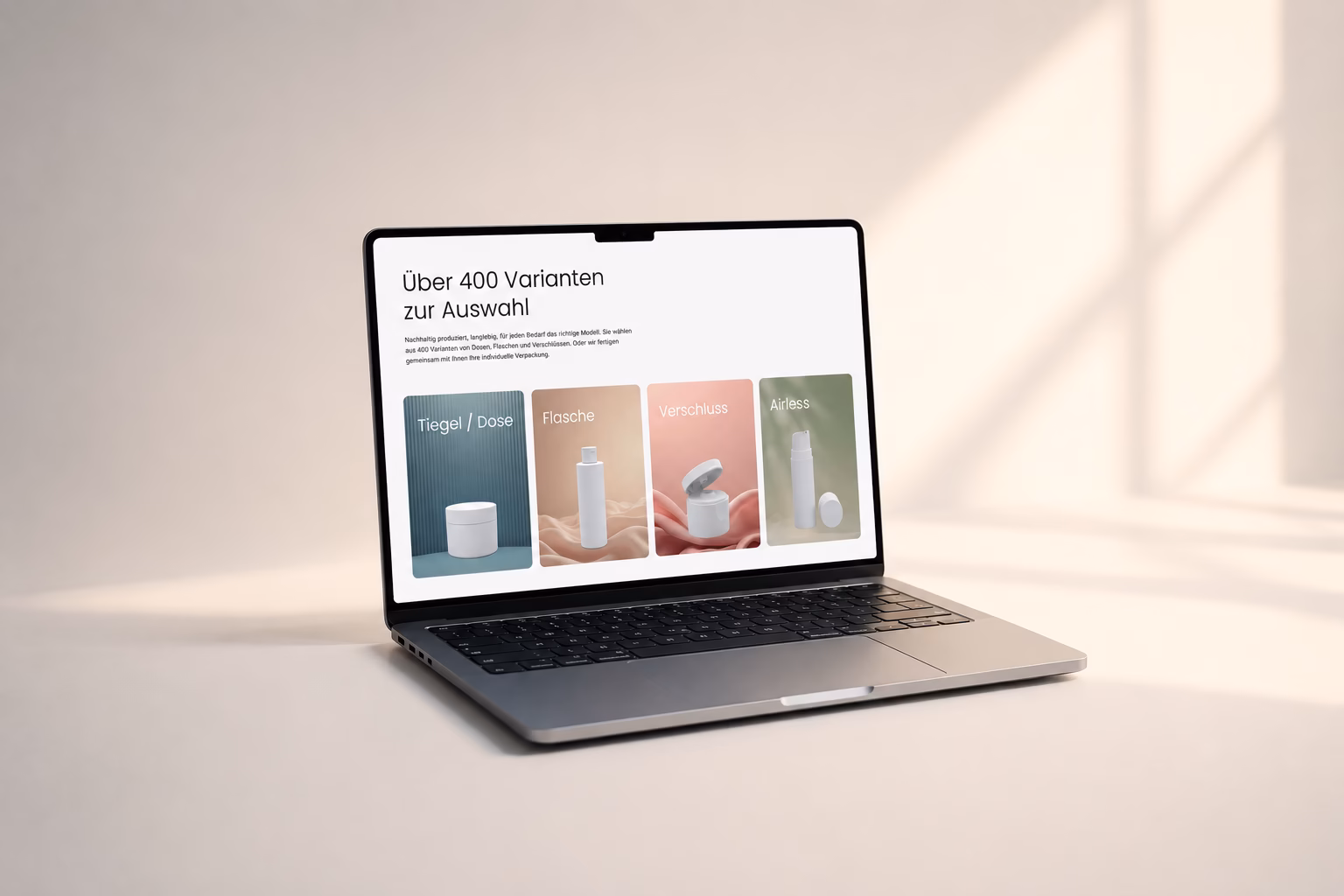 Produktkonfigurator Anbieter für B2B 21 Hopf Packaging Landing Page